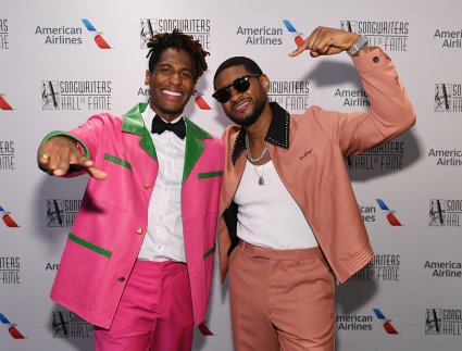 Jon Batiste and Usher, performers for Pharrell Williams & Chad Hugo