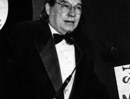 1991 Inductee Antonio Carlos Jobim accepting his award.