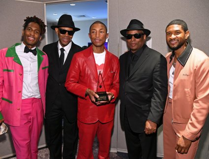 Jon Batiste, Jimmy Jam, Pharrell Williams, Terry Lewis and Usher