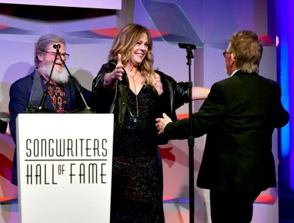 Gustavo Santaolalla and Rita Wilson with Paul Williams