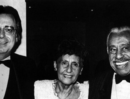 SHoF Vice President Bobby Weinstein with Mr. and Mrs. Cab Calloway