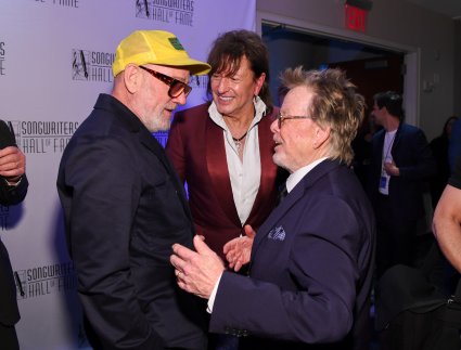 Michael Stipe of R.E.M., Richie Sambora and Paul Williams