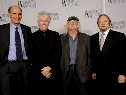 James Taylor, Graham Nash, David Crosby, and Stephen Stills