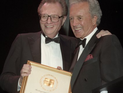 Larry King and Vic Damone