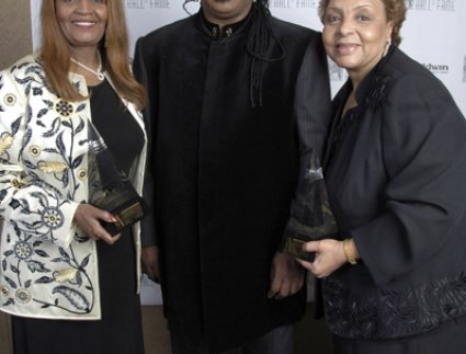 Sylvia Moy, Stevie Wonder, and Patricia Cosby