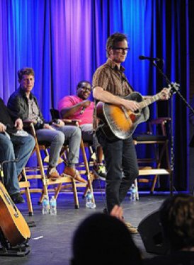 Tim Pagnotta, Evan Bogart, Greg Kurstin, Rodney Jerkins and Phil Gallo, with Dan Wilson on guitar