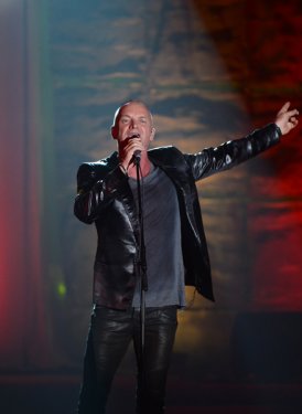 Sting performs