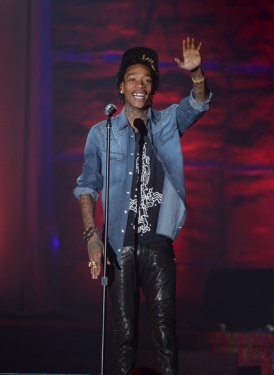 Wiz Khalifa performs for Benny Blanco