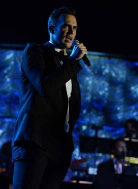 Cheyenne Jackson performs for Harvey Schmidt and Tom Jones