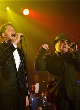 Michael Buble and Van Morrison perform Moondance