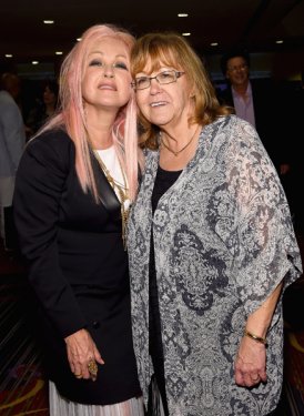 Cyndi Lauper and Linda Moran