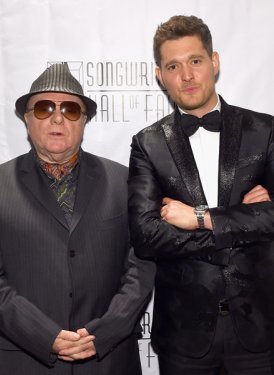 Johnny Mercer Awardee Sir Van Morrison and presenter/performer Michael Buble