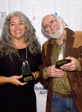 Trixi Garcia and Inductee Robert Hunter