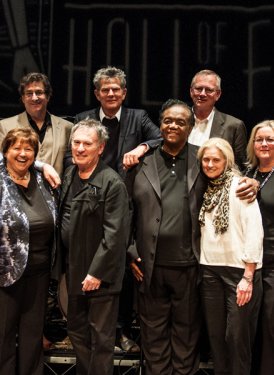 (Back row) Randy Poe, Dean Cutietta, David Foster, Ralph Peer ;  (Front row) Tom DeSavia, Mary Jo Mennella, Gary Lemel, Lamont Dozier, Barbara Cane, Kathy Spanberger & Chris Sampson