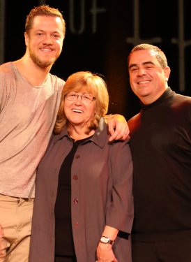 (left to right) Dan Reynolds, Linda Moran & Evan Lamberg