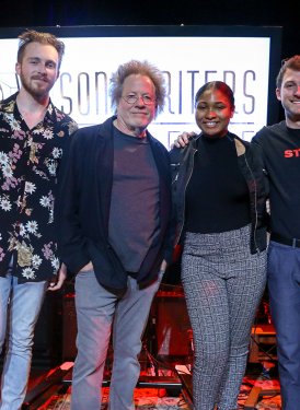 (left to right) Robert Sanders, Zander Hawley, Steve Dorff, Jordyn Warren, Erez Potok-Holmes and Liza Kaye

(Photo by Isaac Lee)