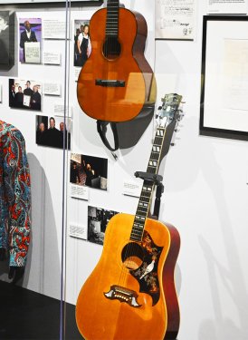 A shirt worn by SHOF Inductee Brian Wilson of The Beach Boys and SHOF Inductee Toby Keith's 