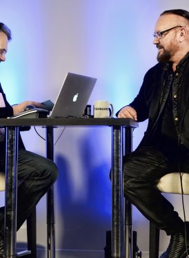 NYU's Phil Galdston and Desmond Child (Photos by April Anderson)